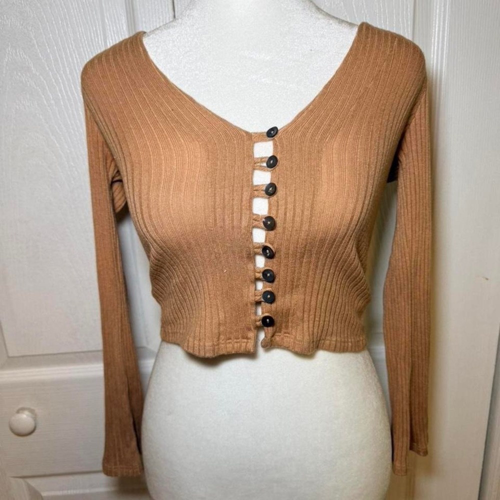 Reformation Gellar‎ Knit Top Color Buff Size XXS NWOT